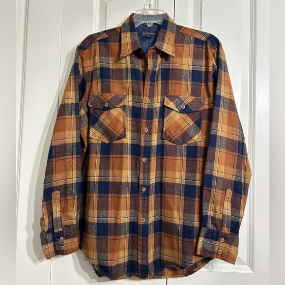Vintage HaverHouse Men's Plaid Flannel Shirt Size L (16-16.5) - Picture 1 of 9